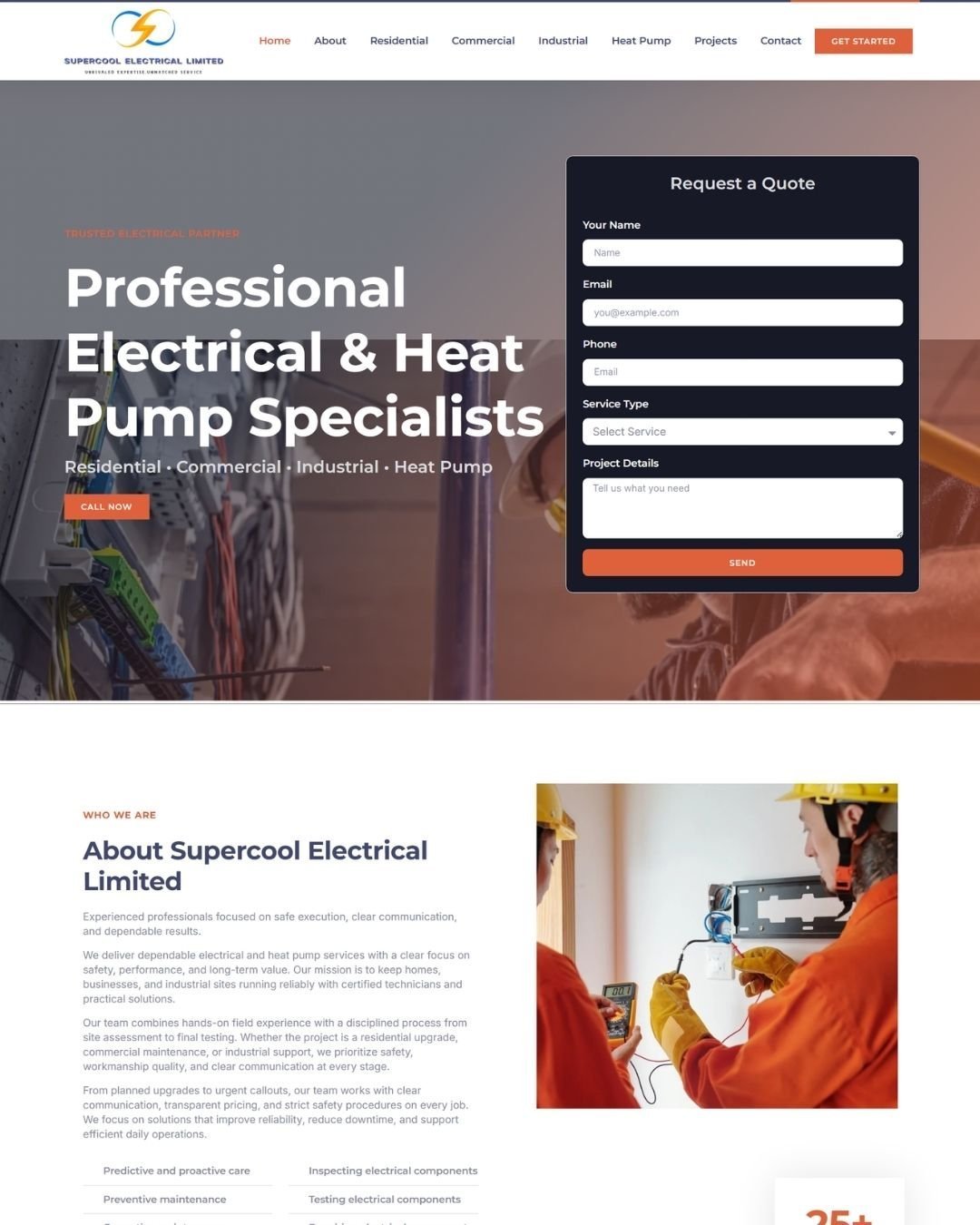 Supercool Electrical Limited - Web Development Portfolio